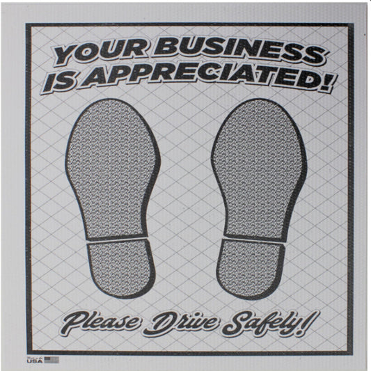 Dimpled Poly Paper Floor Mats - 250 ct.