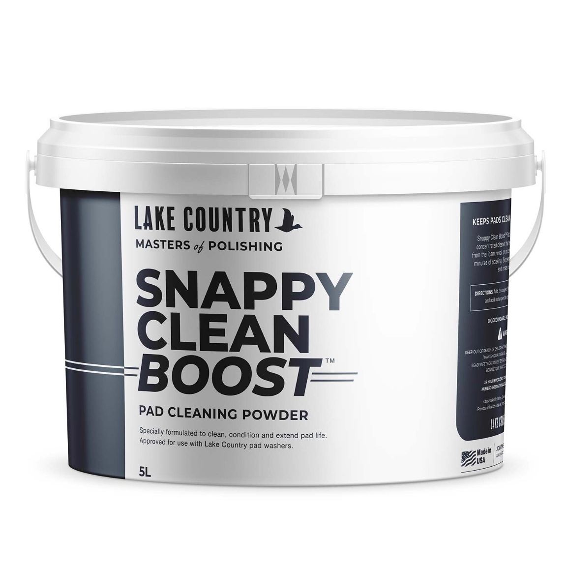 Lake Country Snappy Clean Boost Pad Cleaning Powder – 5 Liter Pail